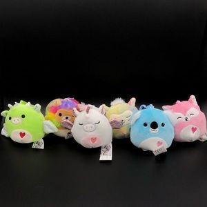 3.5” Valentines Squishmallow Clip Ons Bundle